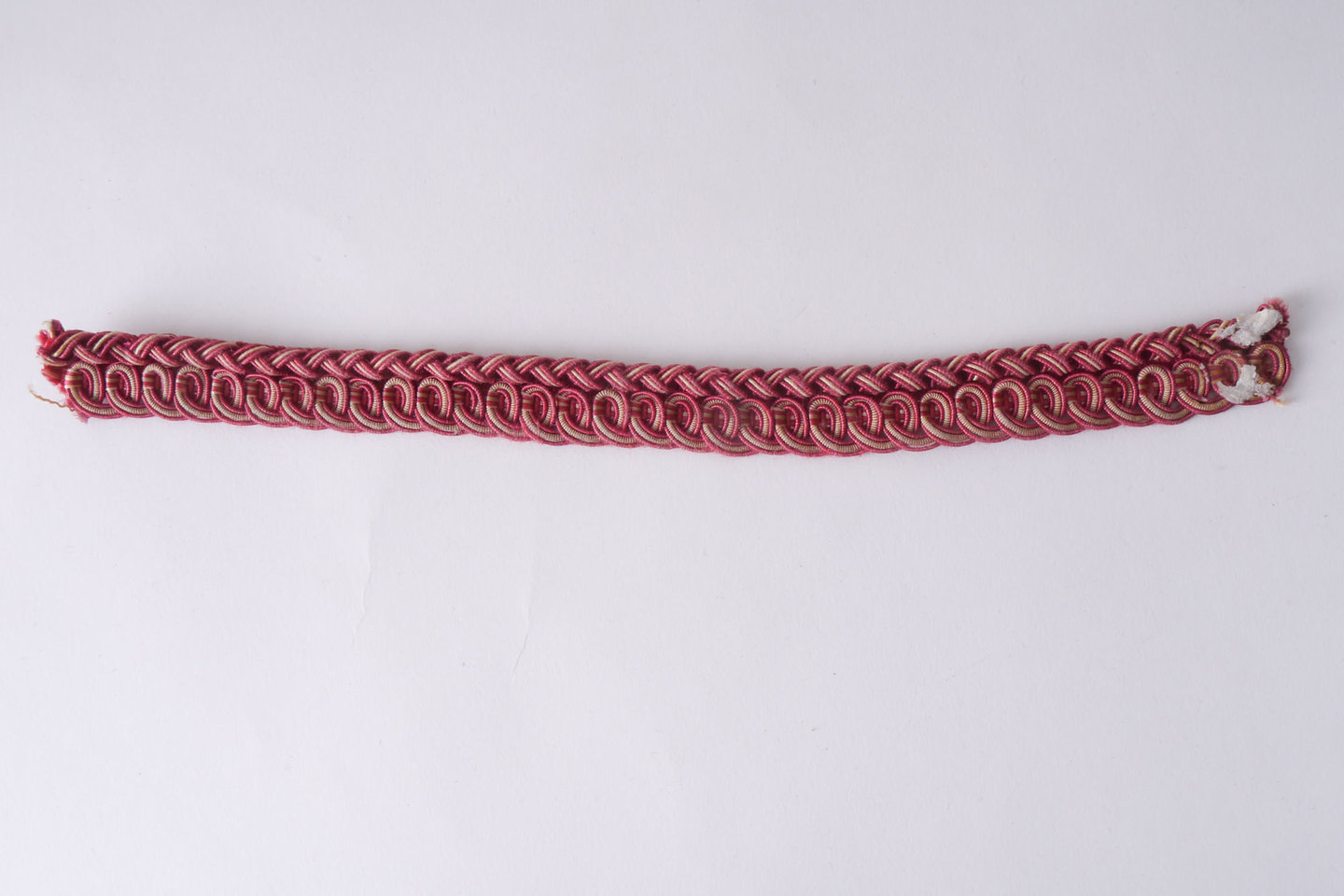 Galon of boord als onderdeel voor het vervaardigen van passement