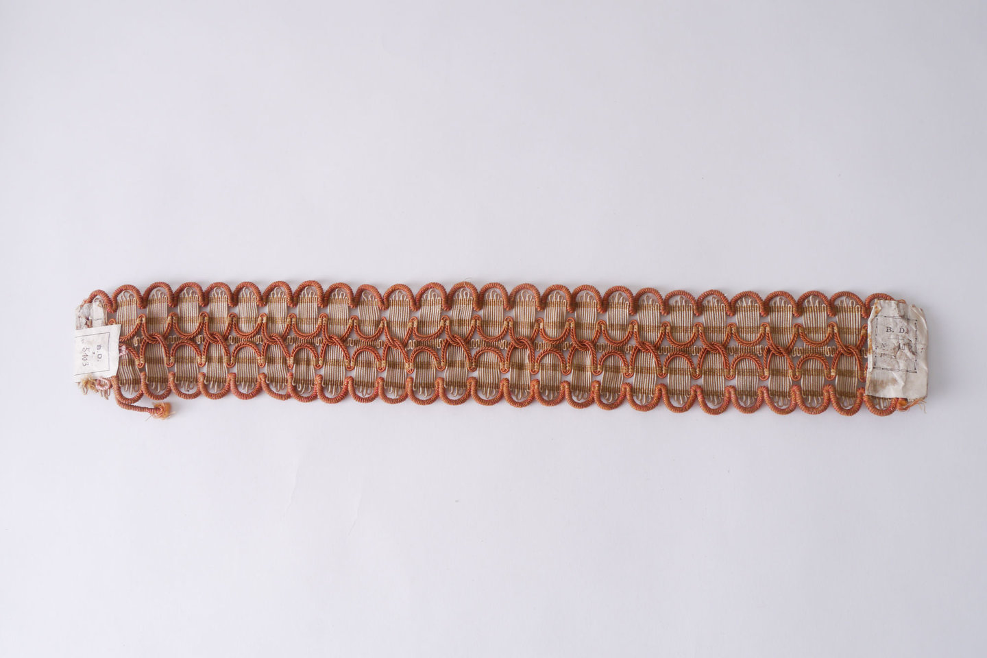 Galon of boord als onderdeel voor het vervaardigen van passement