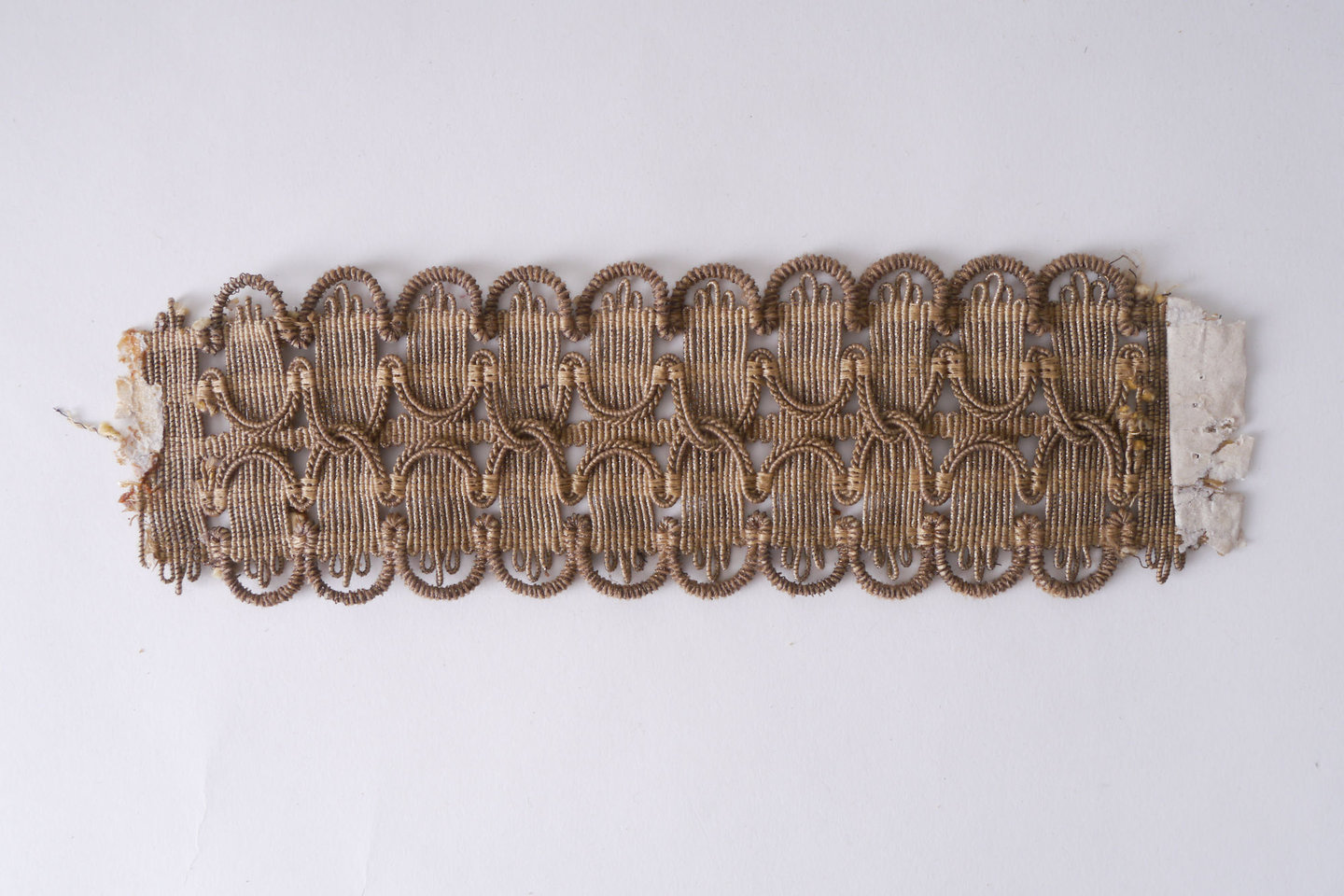 Galon of boord als onderdeel voor het vervaardigen van passement