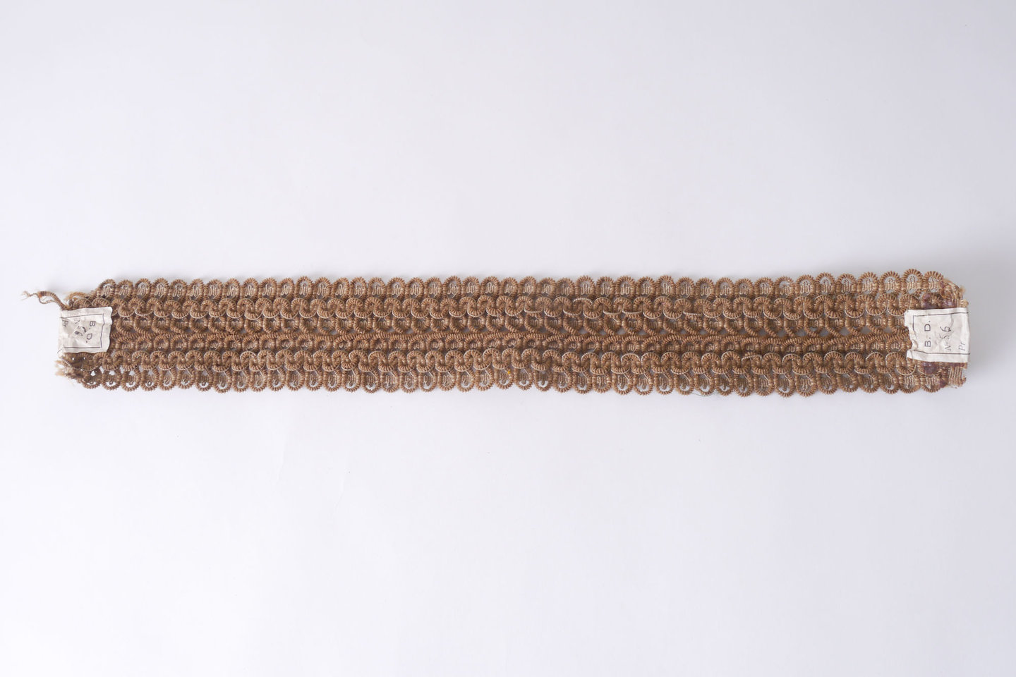 Galon of boord als onderdeel voor het vervaardigen van passement