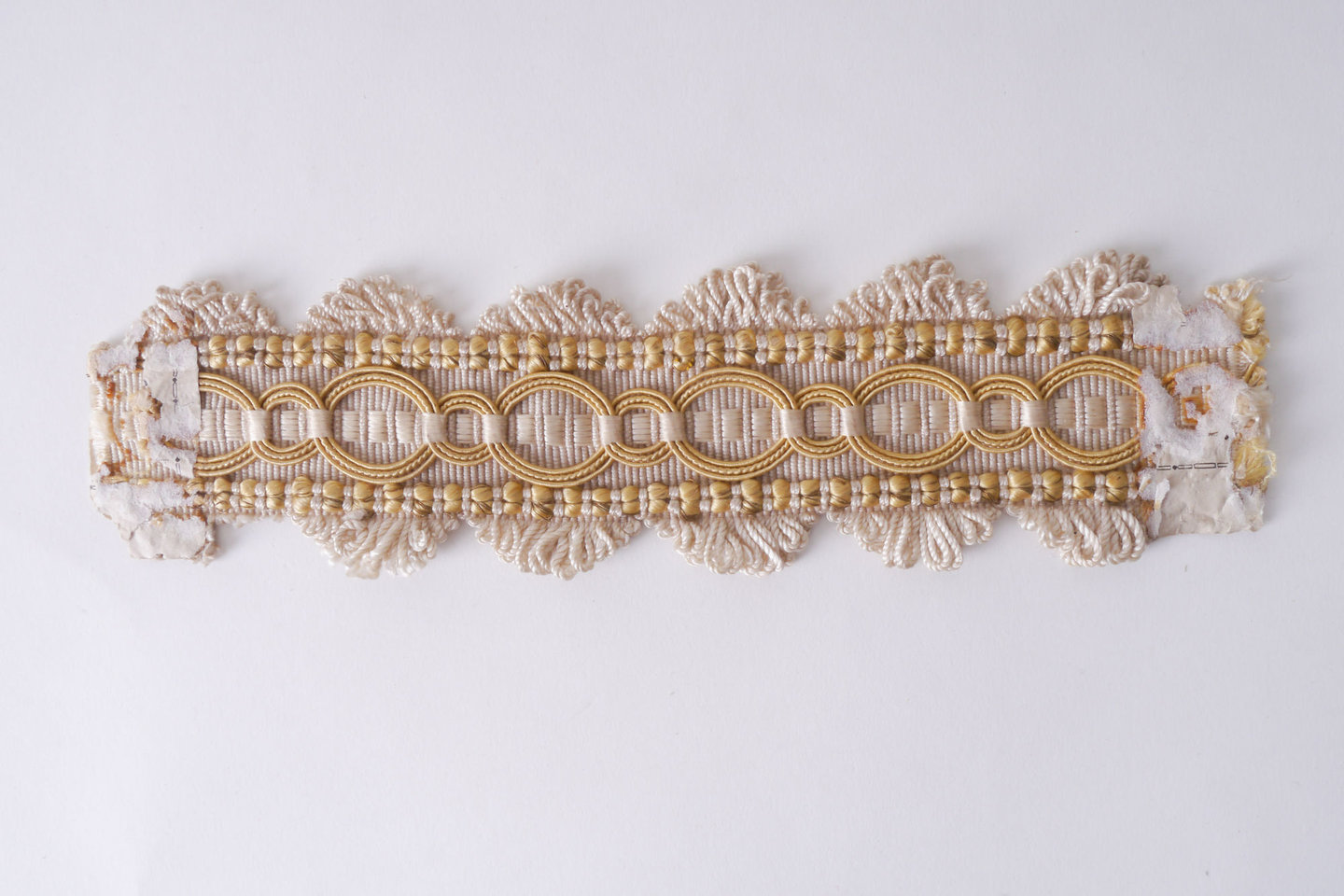 Galon of boord als onderdeel voor het vervaardigen van passement