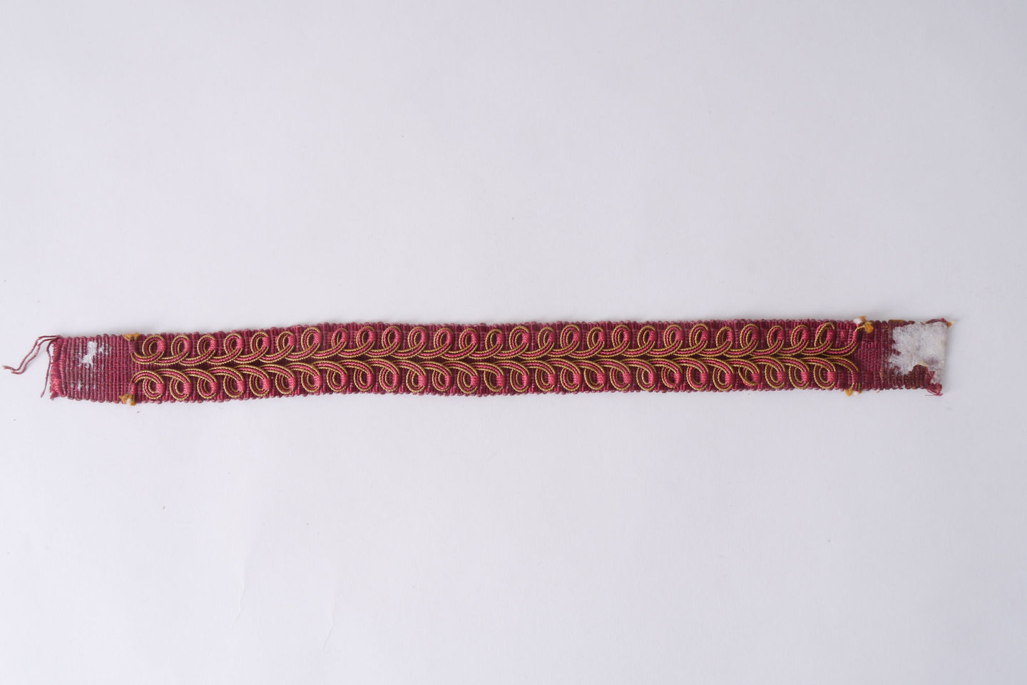 Galon of boord als onderdeel voor het vervaardigen van passement