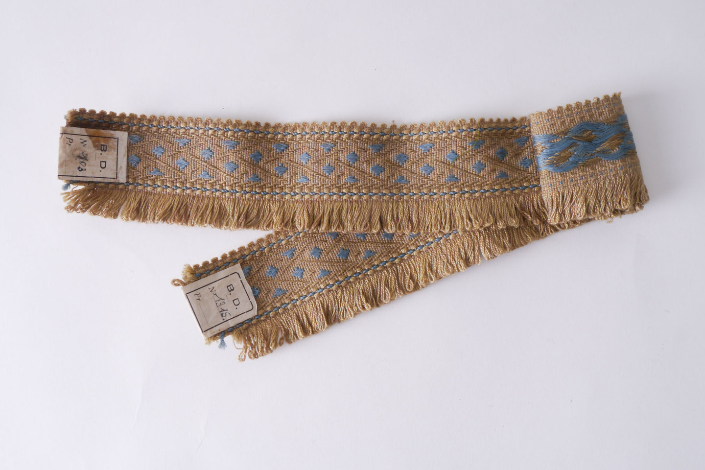 Effilé als onderdeel voor het vervaardigen van passement