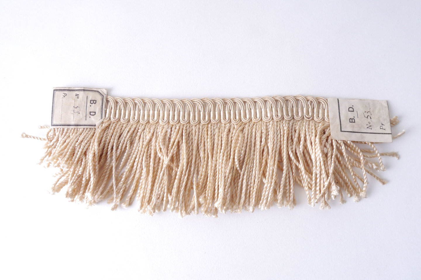 Effilé als onderdeel voor het vervaardigen van passement