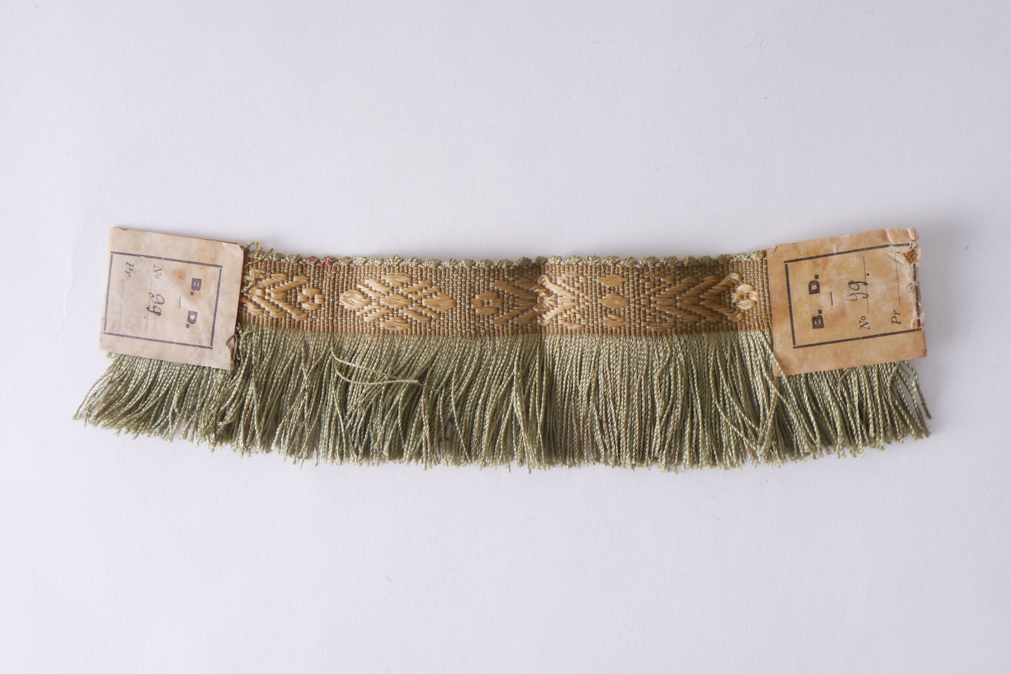 Effilé als onderdeel voor het vervaardigen van passement