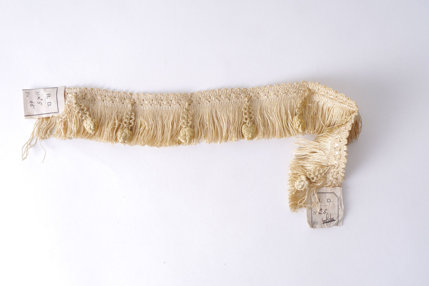 Effilé als onderdeel voor het vervaardigen van passement