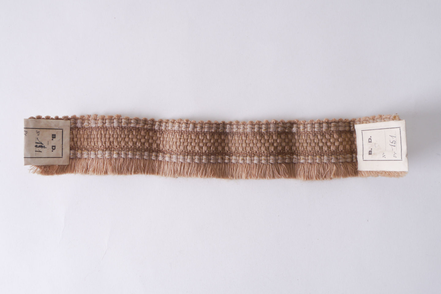 Effilé als onderdeel voor het vervaardigen van passement