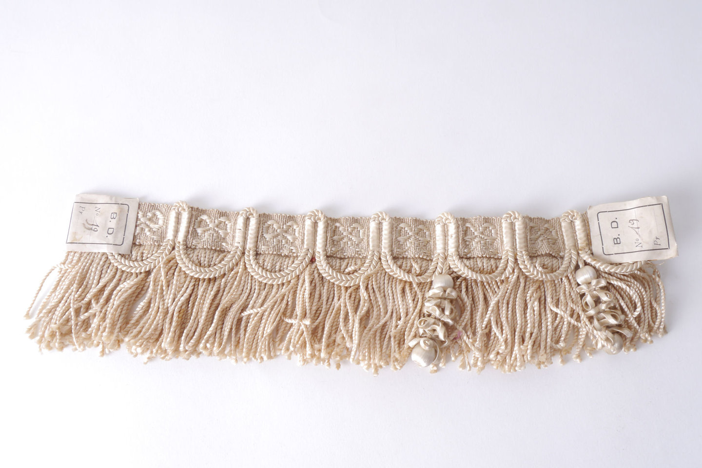 Effilé als onderdeel voor het vervaardigen van passement