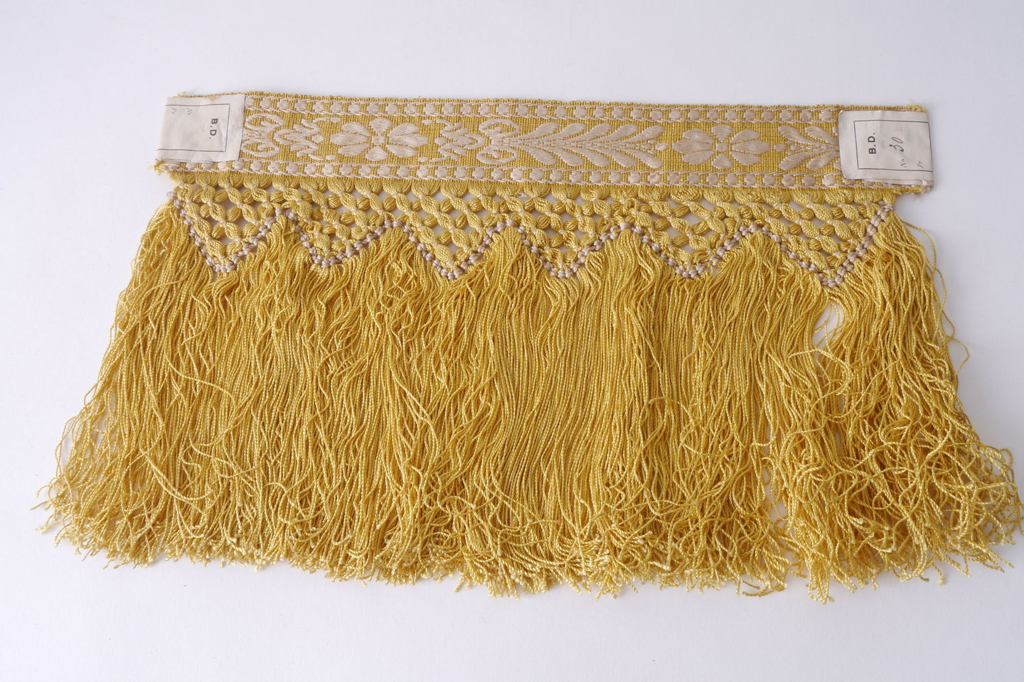 Frange als onderdeel voor het vervaardigen van passement