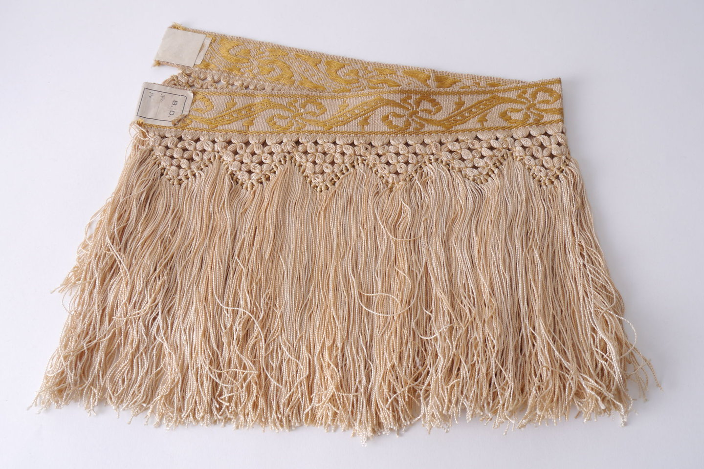 Frange als onderdeel voor het vervaardigen van passement