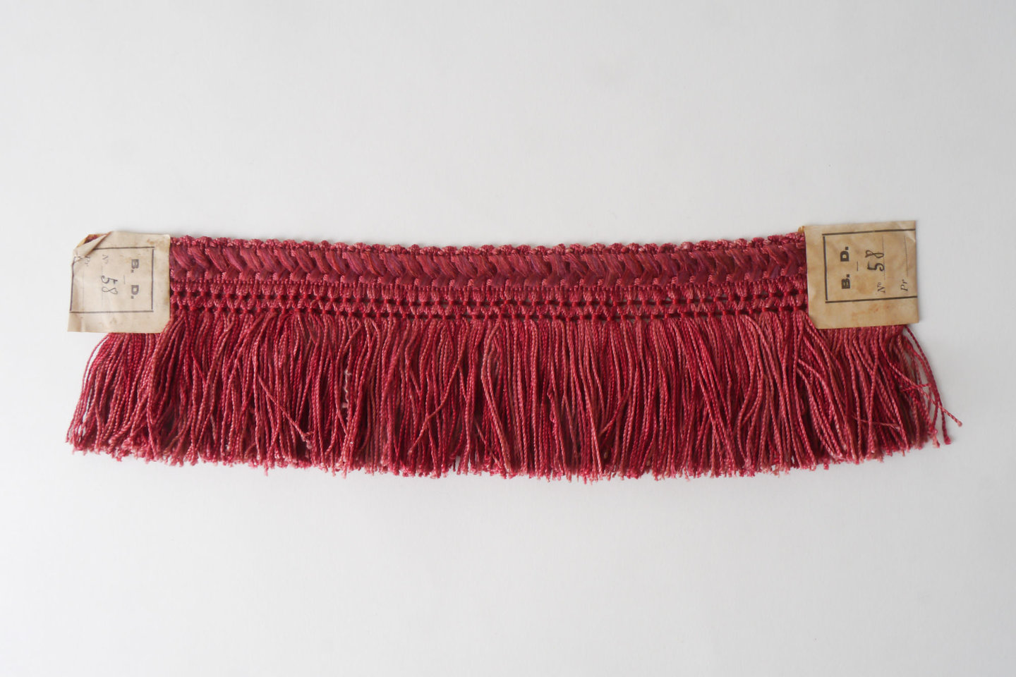 Frange als onderdeel voor het vervaardigen van passement