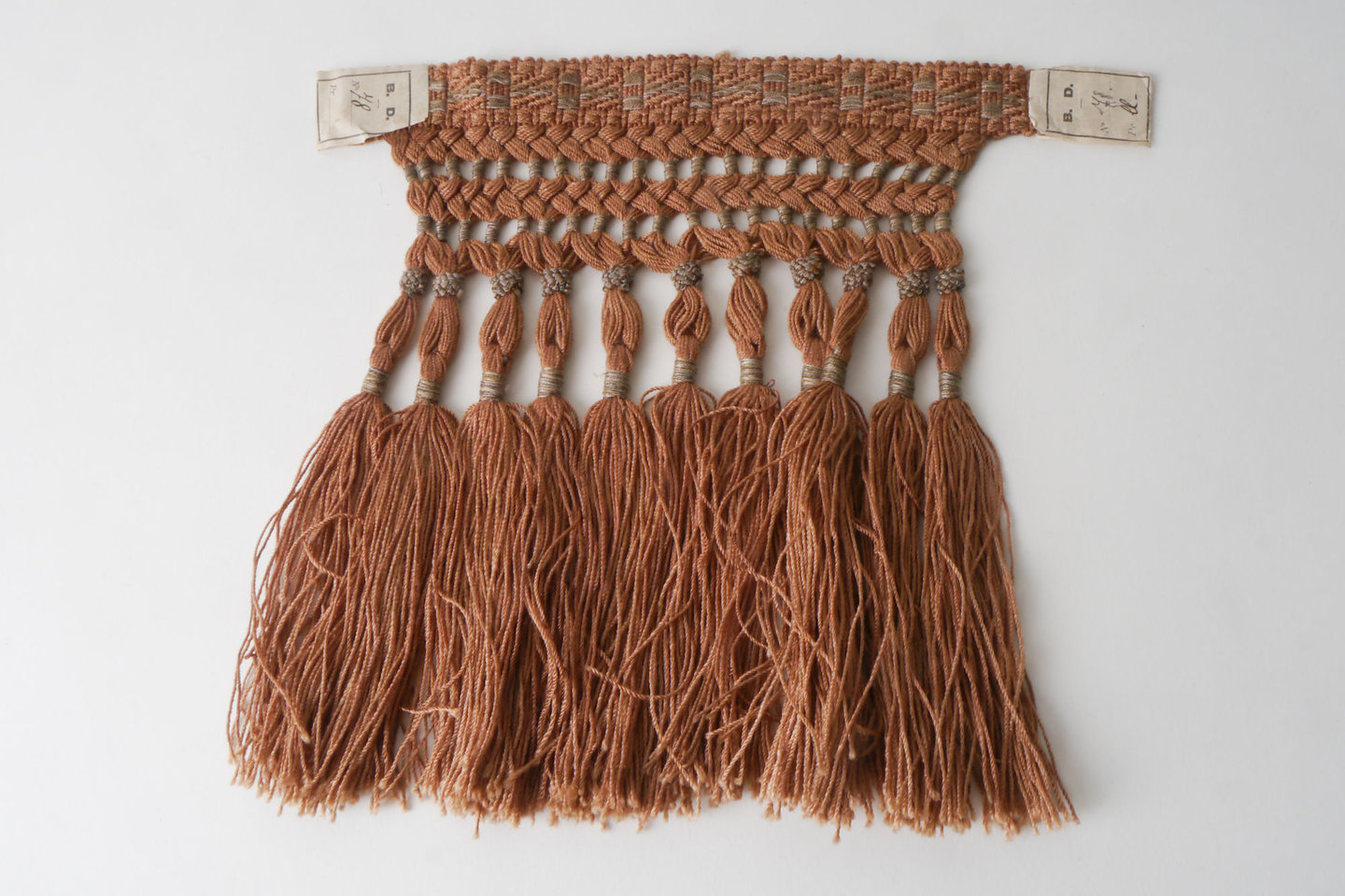 Frange als onderdeel voor het vervaardigen van passement