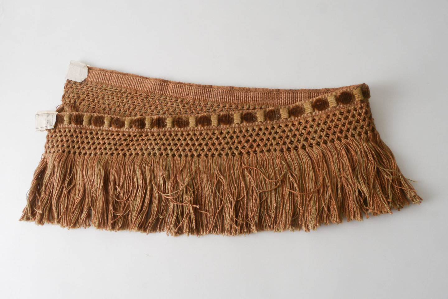 Frange als onderdeel voor het vervaardigen van passement