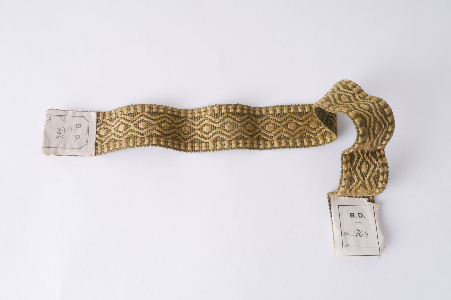 Galon of boord als onderdeel voor het vervaardigen van passement