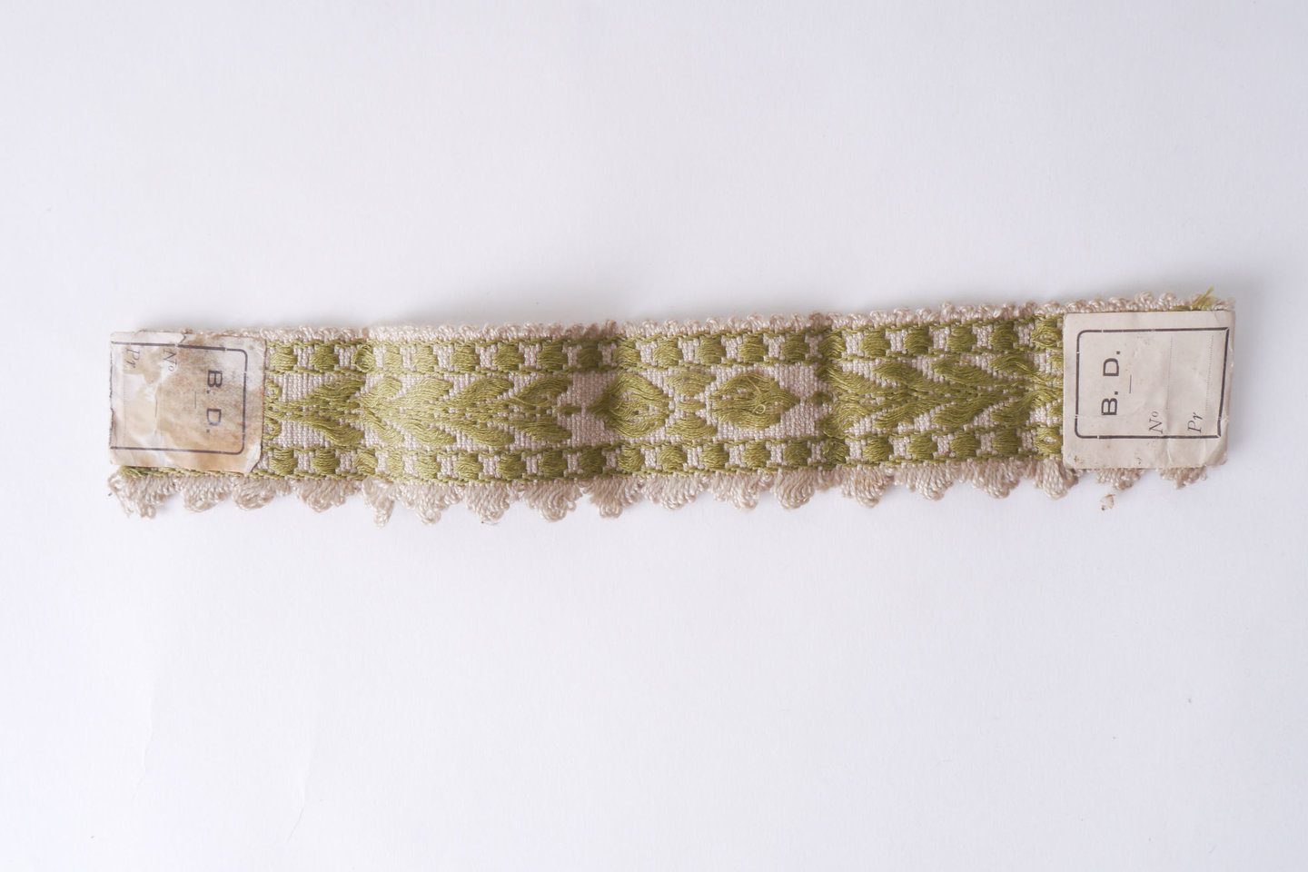 Galon of boord als onderdeel voor het vervaardigen van passement