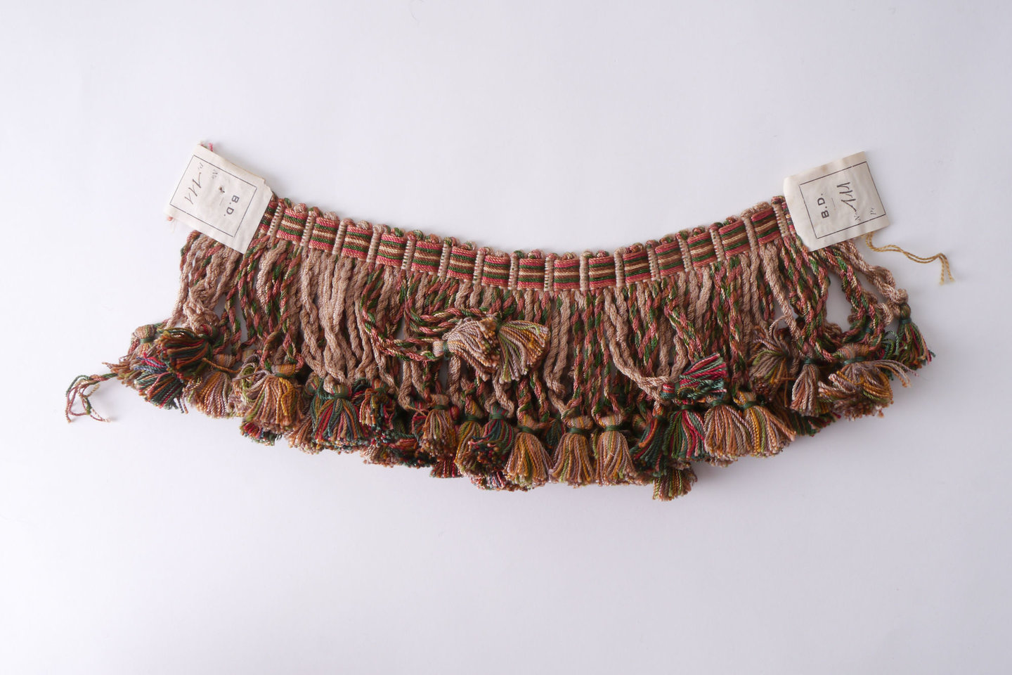 Frange als onderdeel voor het vervaardigen van passement