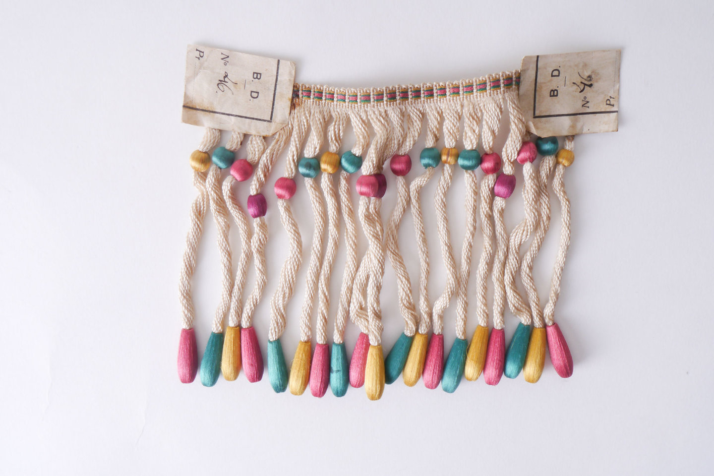 Frange als onderdeel voor het vervaardigen van passement