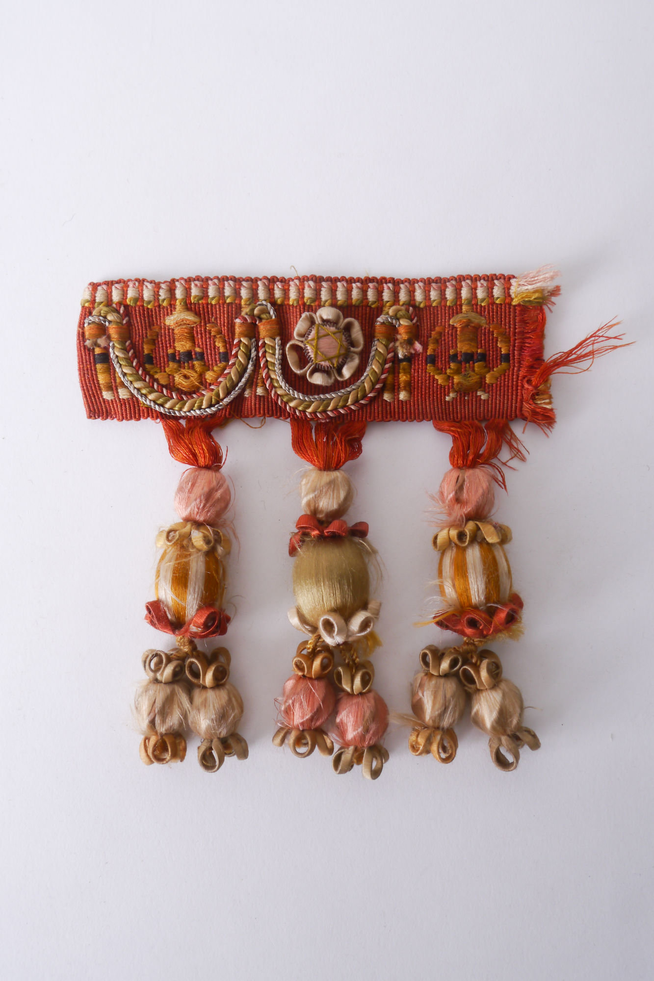 Frange als onderdeel voor het vervaardigen van passement