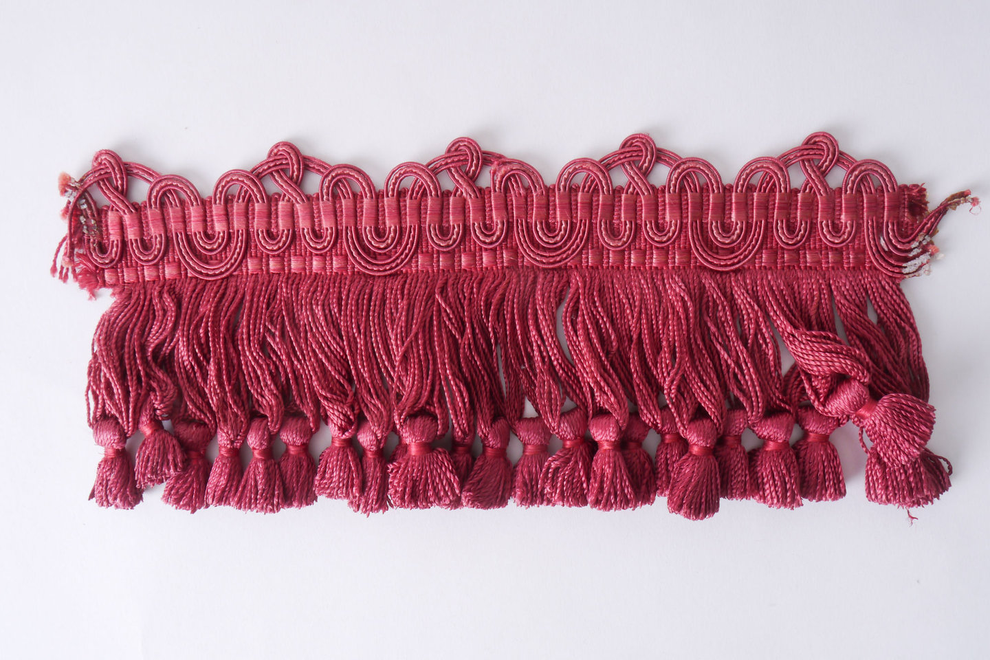 Frange als onderdeel voor het vervaardigen van passement