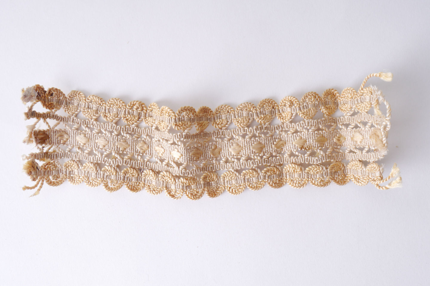 Galon of boord als onderdeel voor het vervaardigen van passement