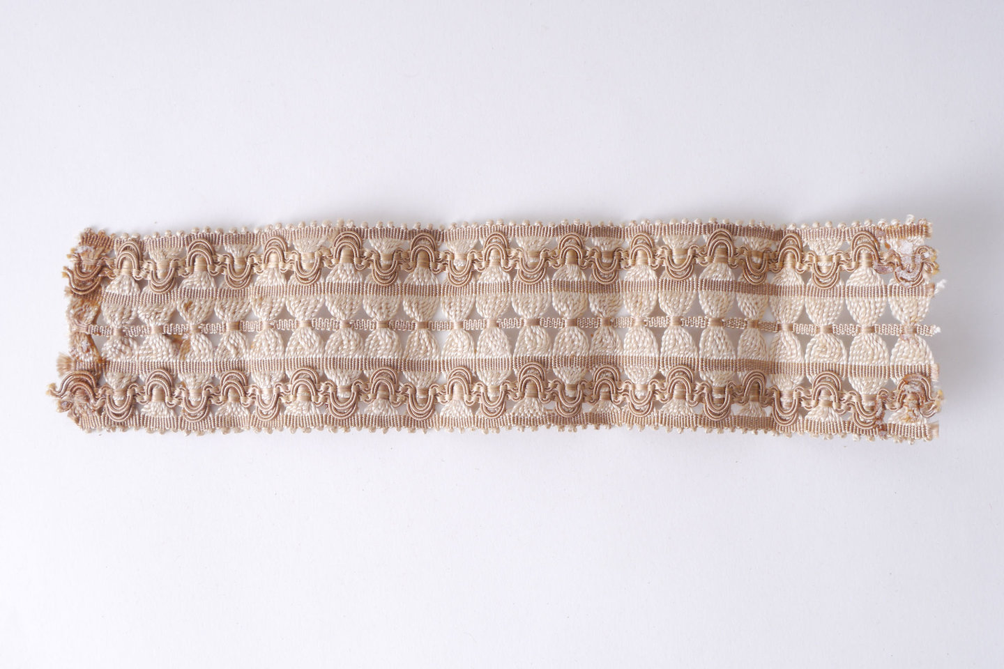 Galon of boord als onderdeel voor het vervaardigen van passement