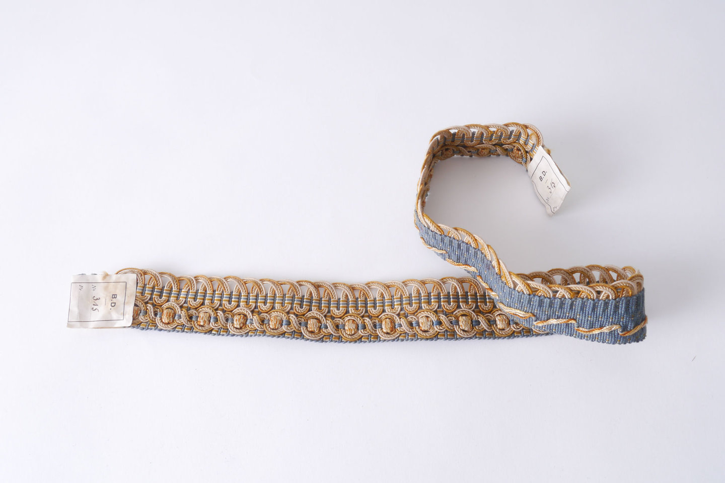 Galon of boord als onderdeel voor het vervaardigen van passement