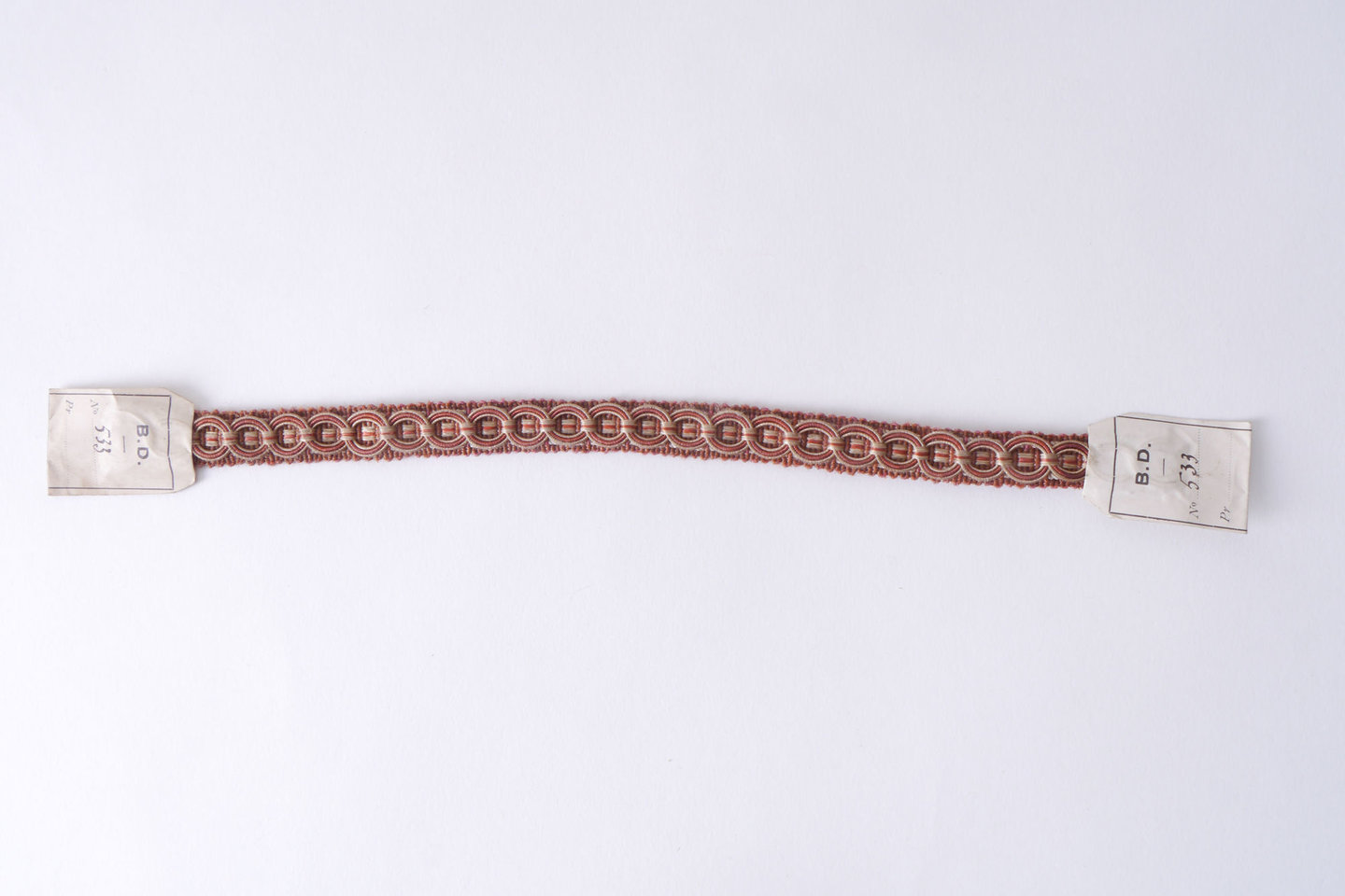 Galon of boord als onderdeel voor het vervaardigen van passement