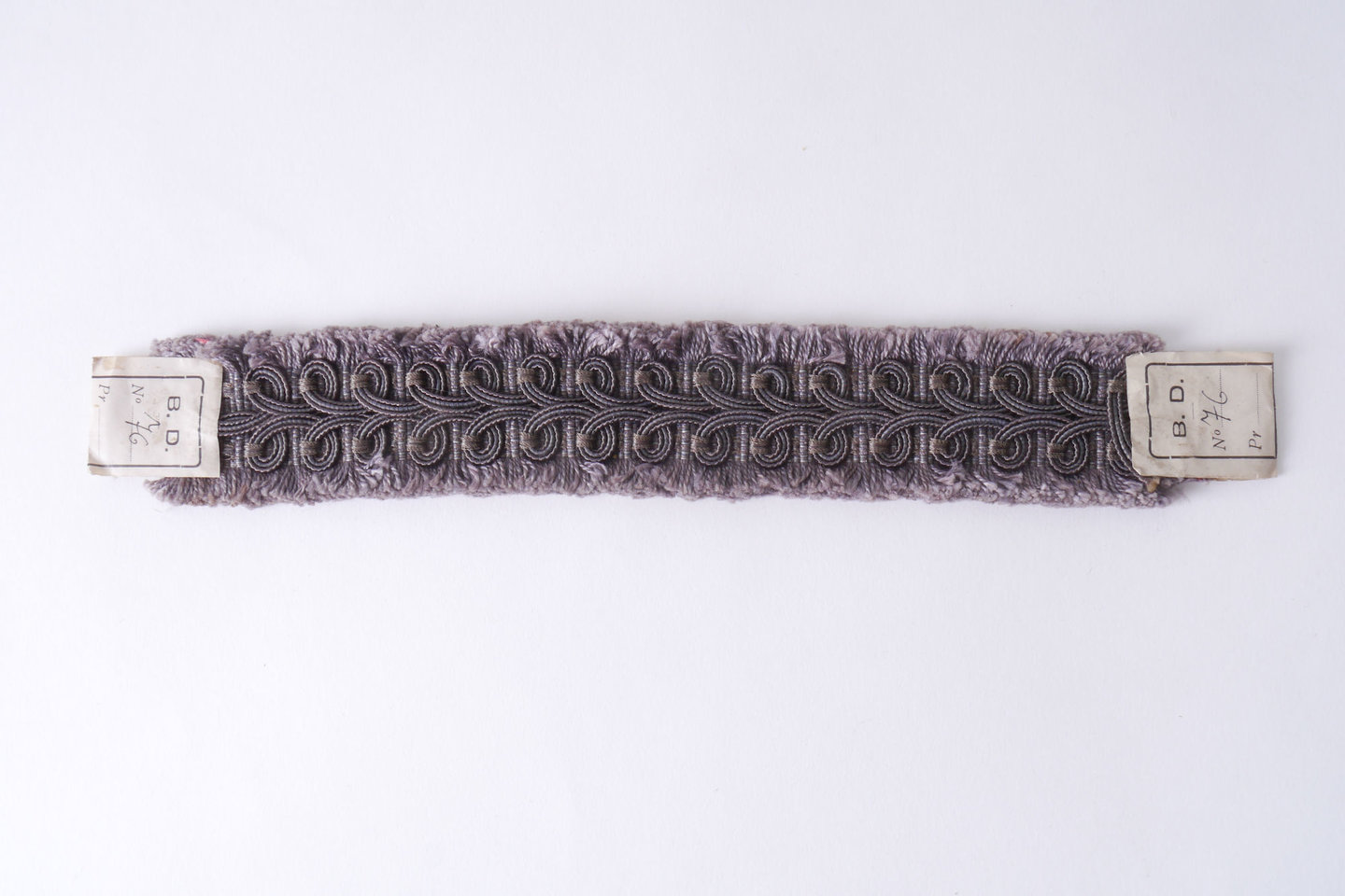 Galon of boord als onderdeel voor het vervaardigen van passement