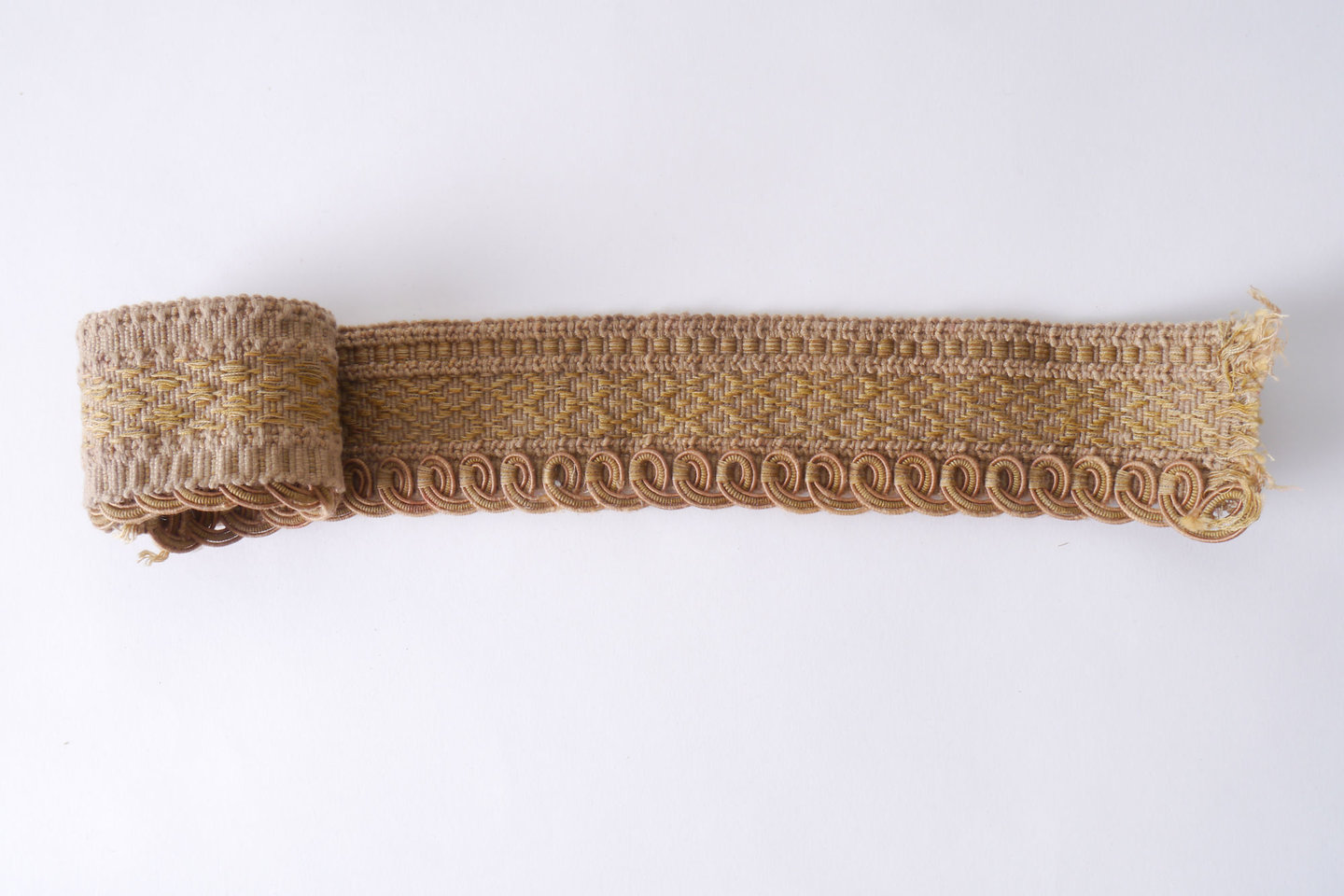 Galon of boord als onderdeel voor het vervaardigen van passement