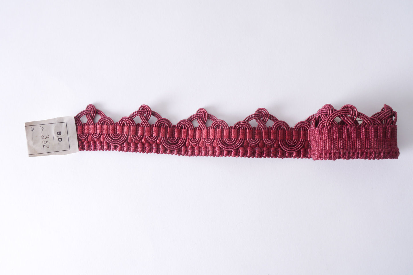 Galon of boord als onderdeel voor het vervaardigen van passement