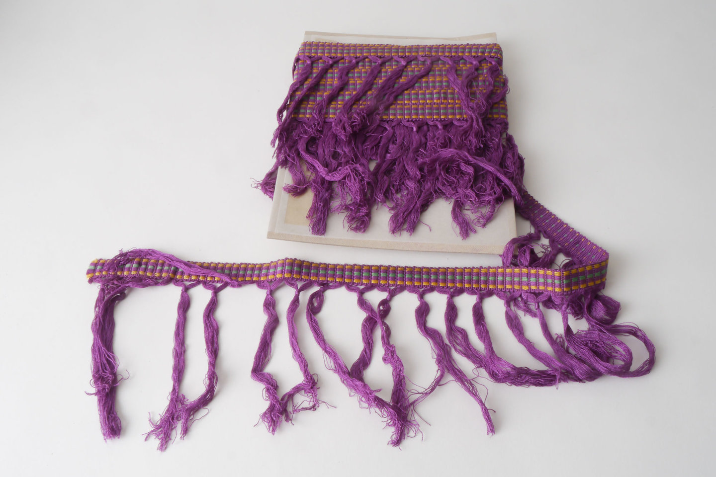 Frange als onderdeel voor het vervaardigen van passement