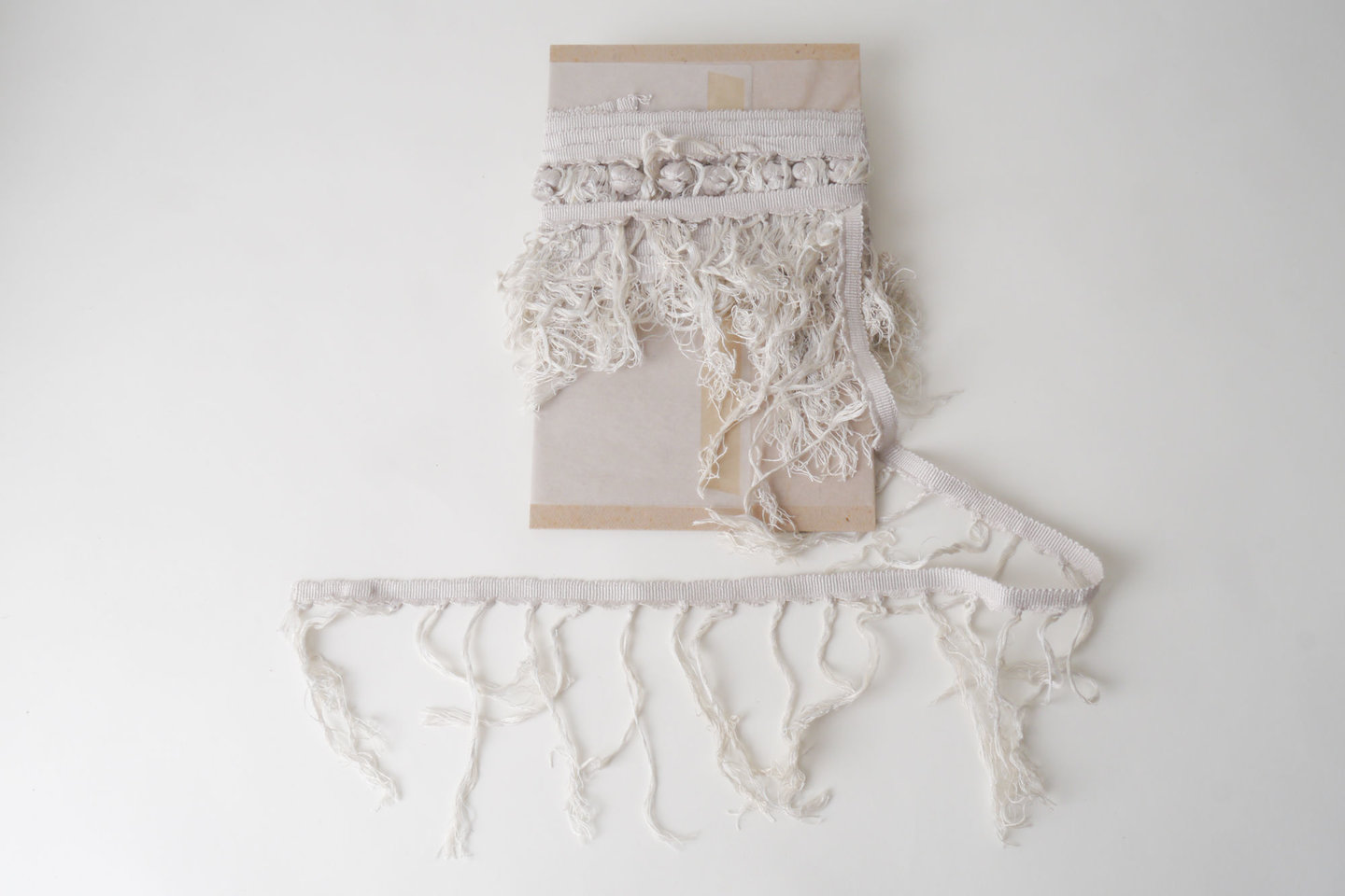 Frange als onderdeel voor het vervaardigen van passement