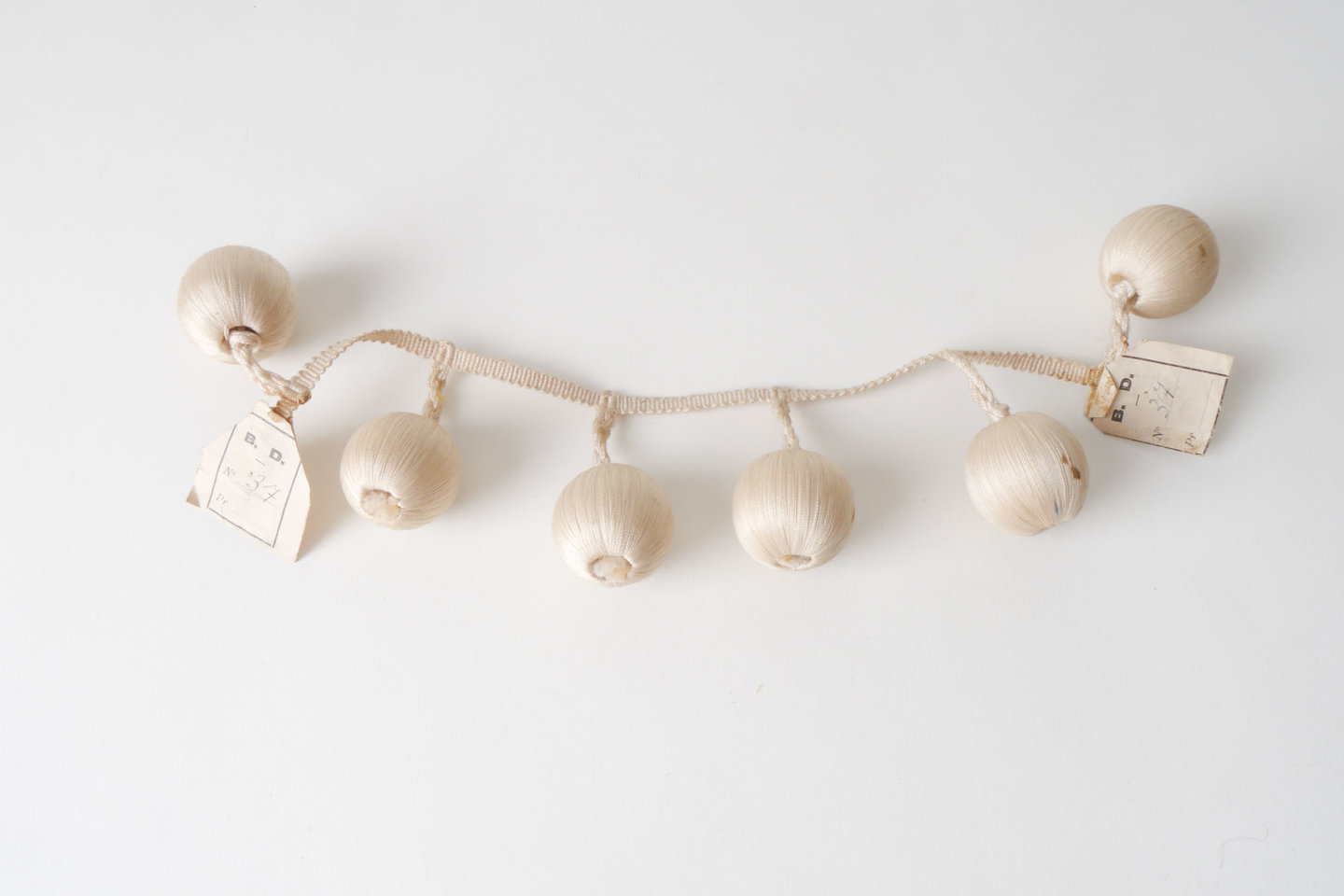 Frange als onderdeel voor het vervaardigen van passement