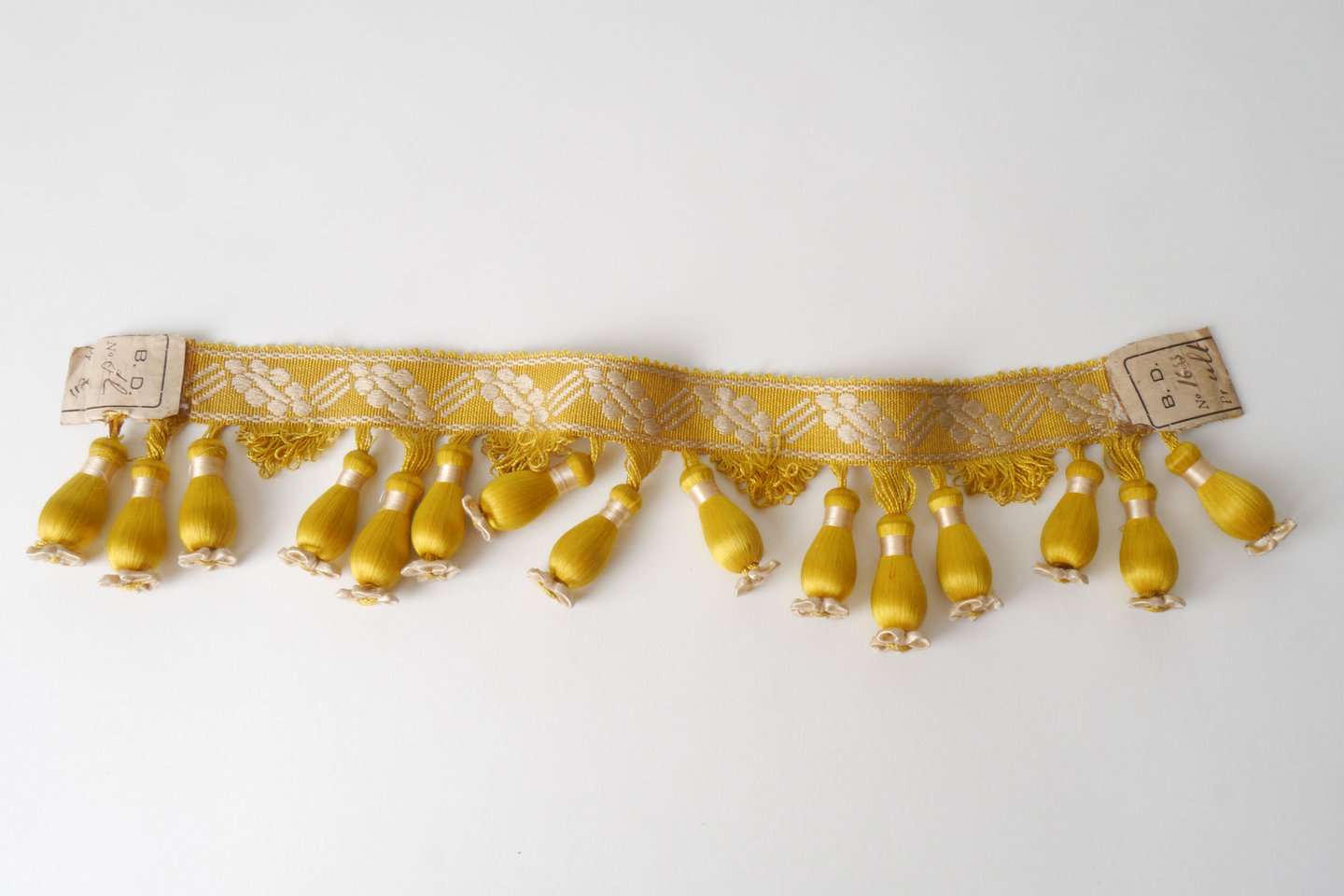 Frange als onderdeel voor het vervaardigen van passement