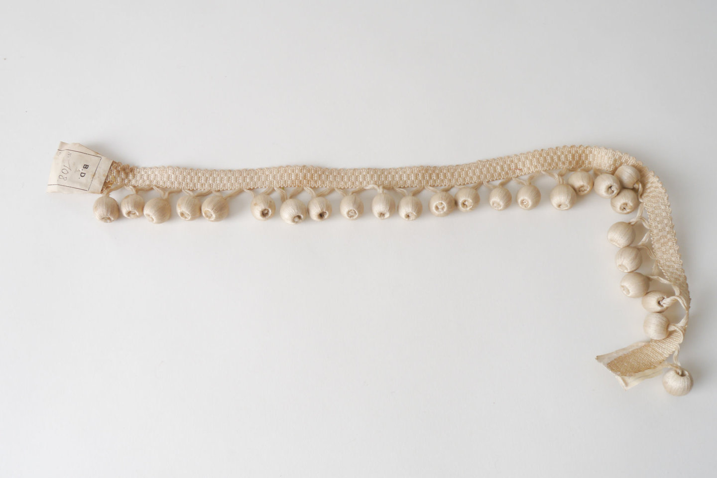 Frange als onderdeel voor het vervaardigen van passement