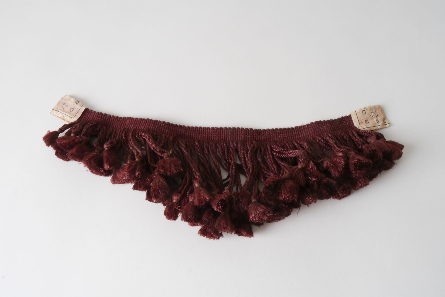 Frange als onderdeel voor het vervaardigen van passement