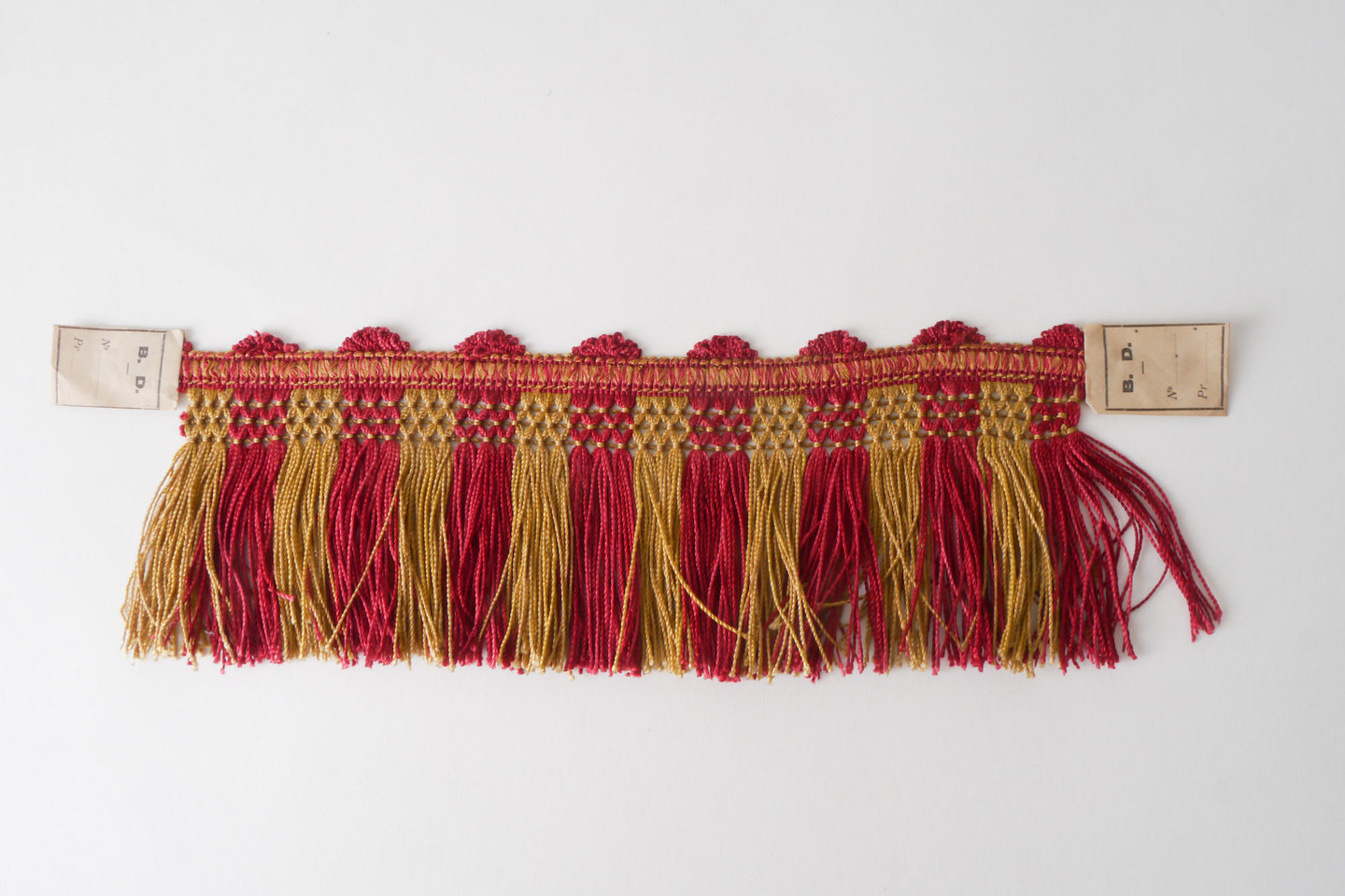 Frange als onderdeel voor het vervaardigen van passement