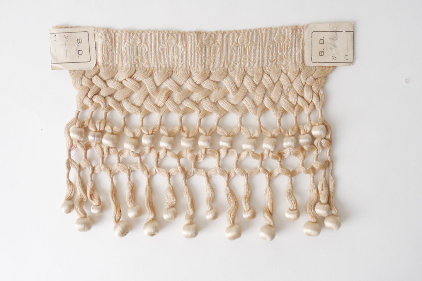 Frange als onderdeel voor het vervaardigen van passement