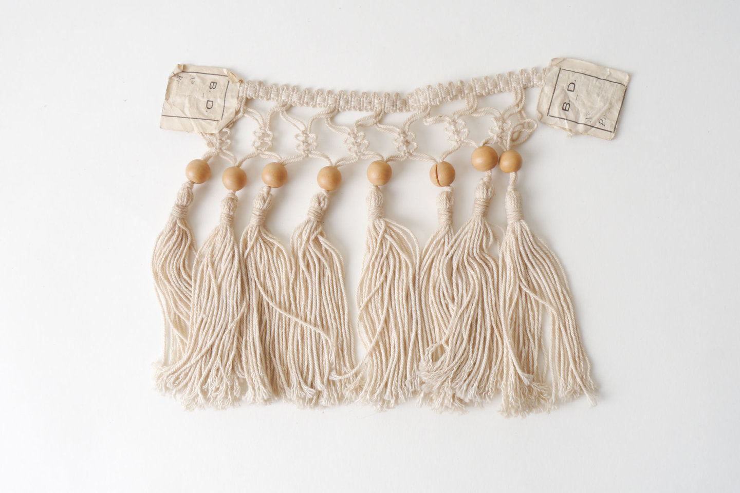 Frange als onderdeel voor het vervaardigen van passement