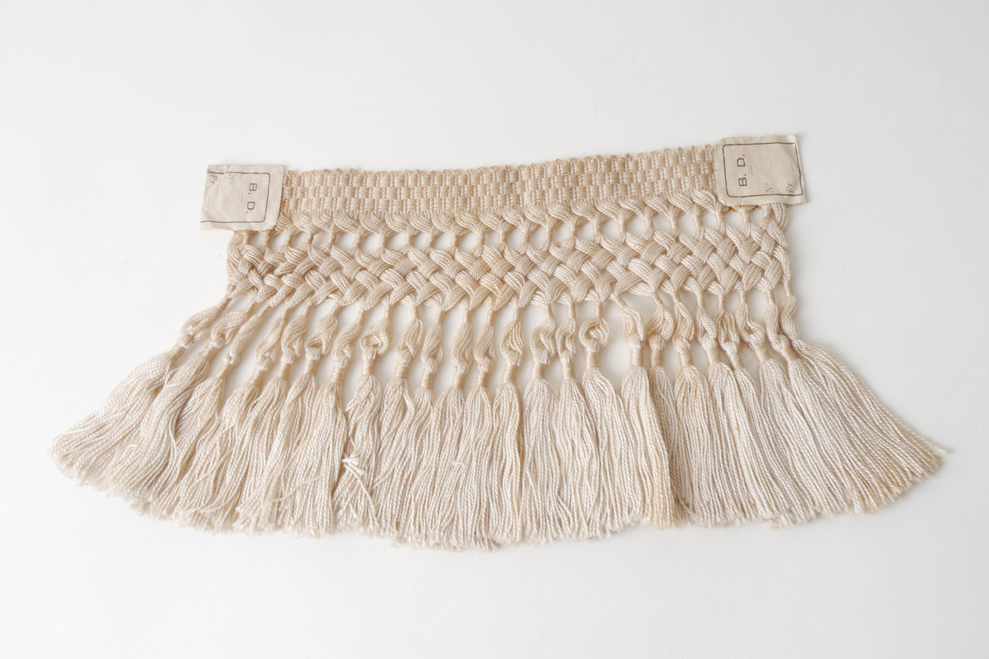 Frange als onderdeel voor het vervaardigen van passement