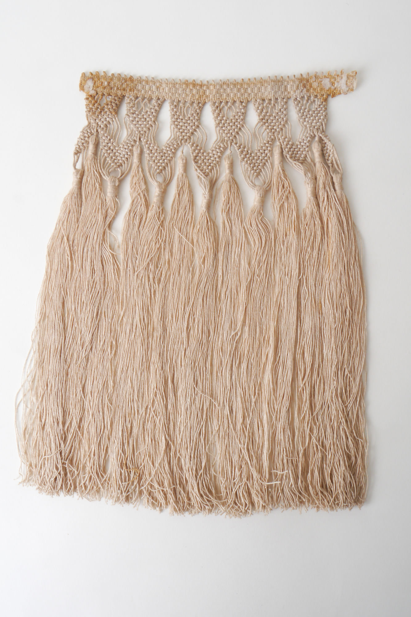 Frange als onderdeel voor het vervaardigen van passement