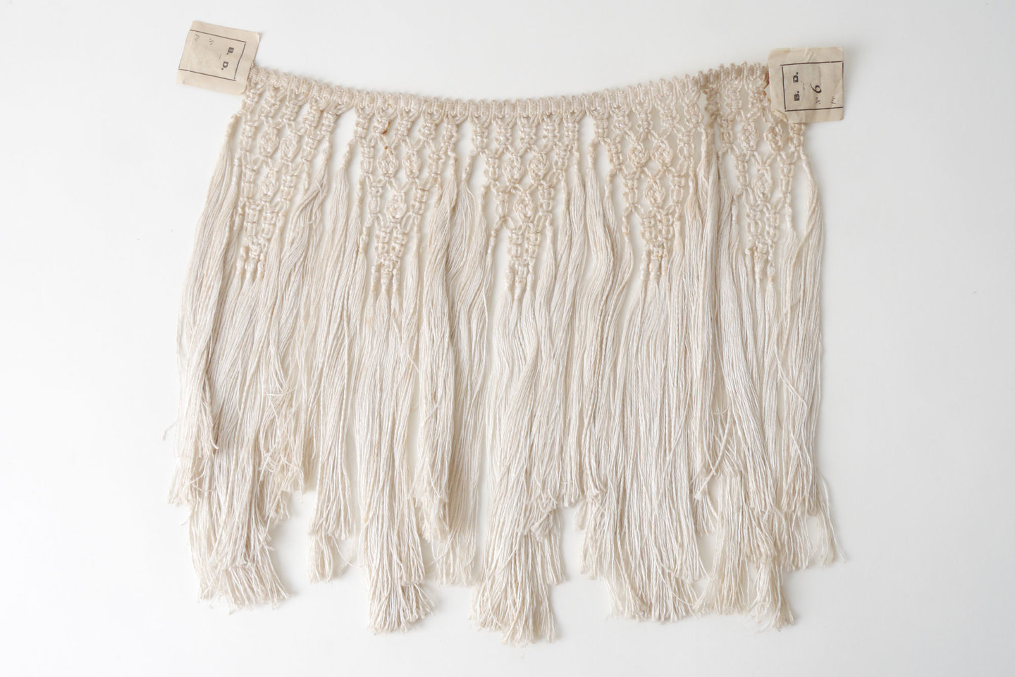 Frange als onderdeel voor het vervaardigen van passement