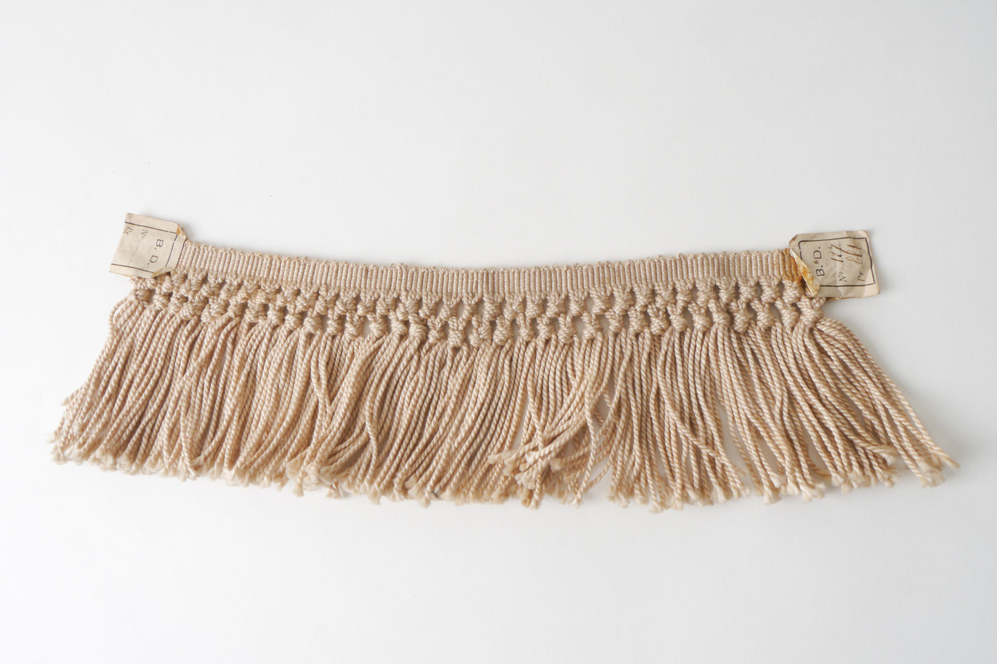 Frange als onderdeel voor het vervaardigen van passement