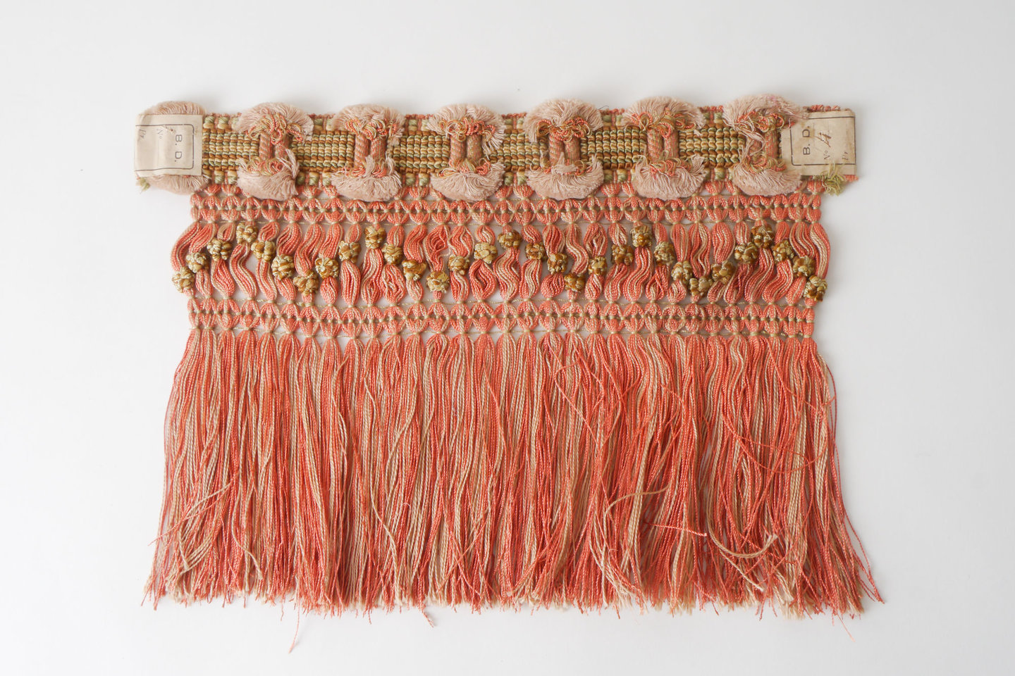 Frange als onderdeel voor het vervaardigen van passement