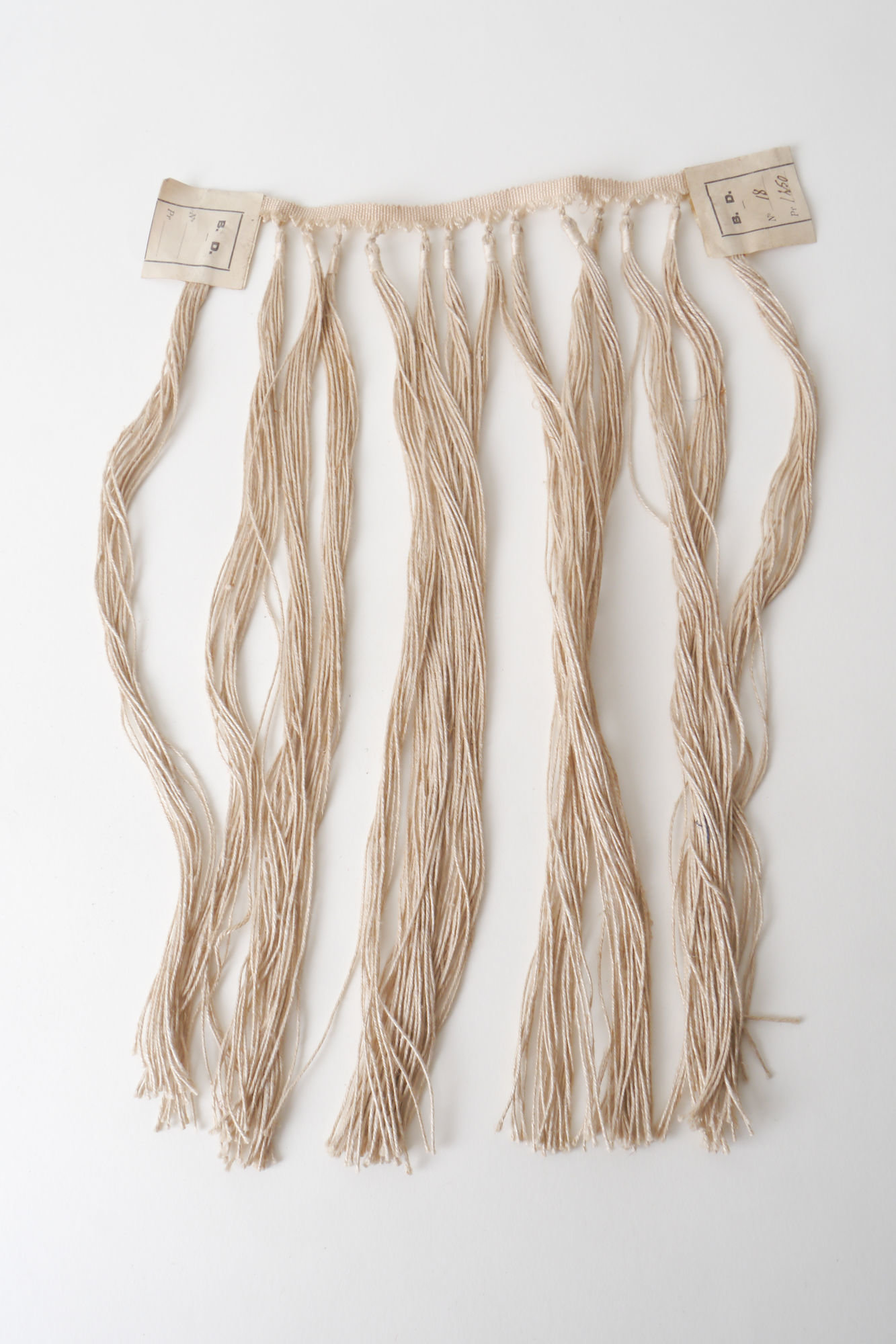 Frange als onderdeel voor het vervaardigen van passement