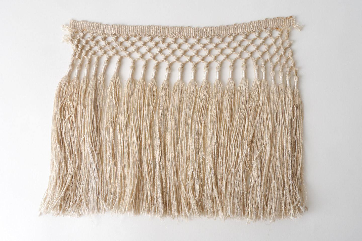 Frange als onderdeel voor het vervaardigen van passement