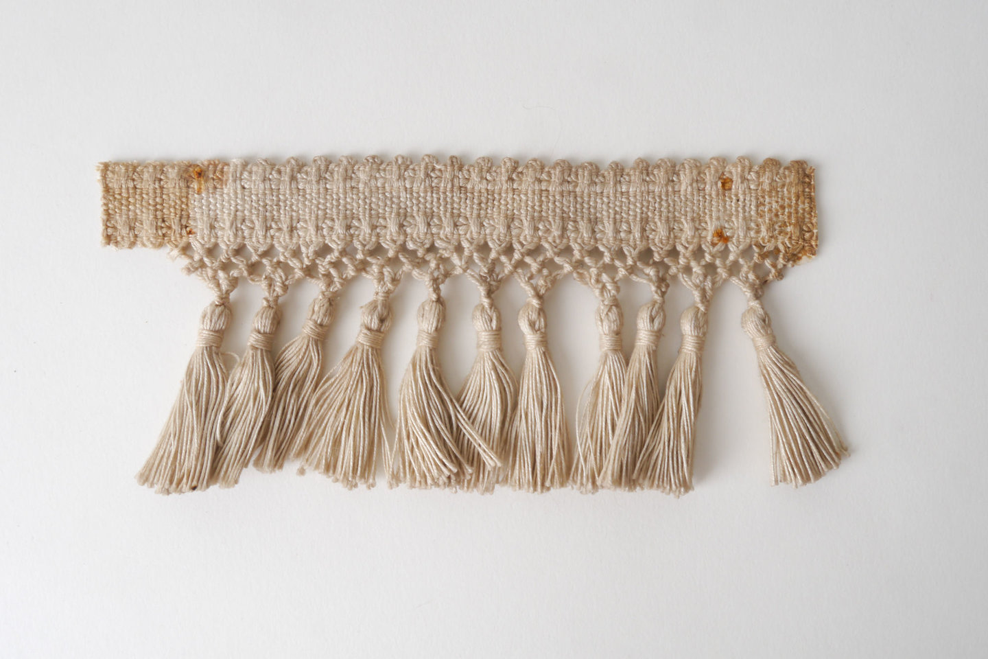 Frange als onderdeel voor het vervaardigen van passement