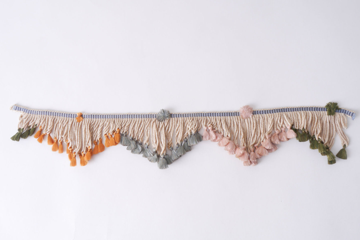 Frange als onderdeel voor het vervaardigen van passement