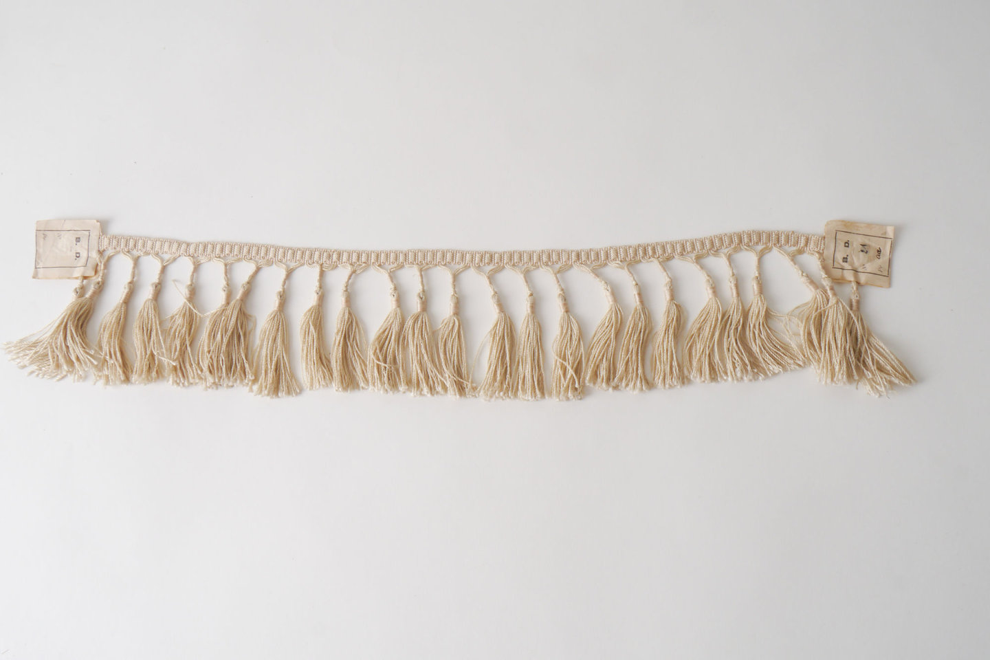 Frange als onderdeel voor het vervaardigen van passement