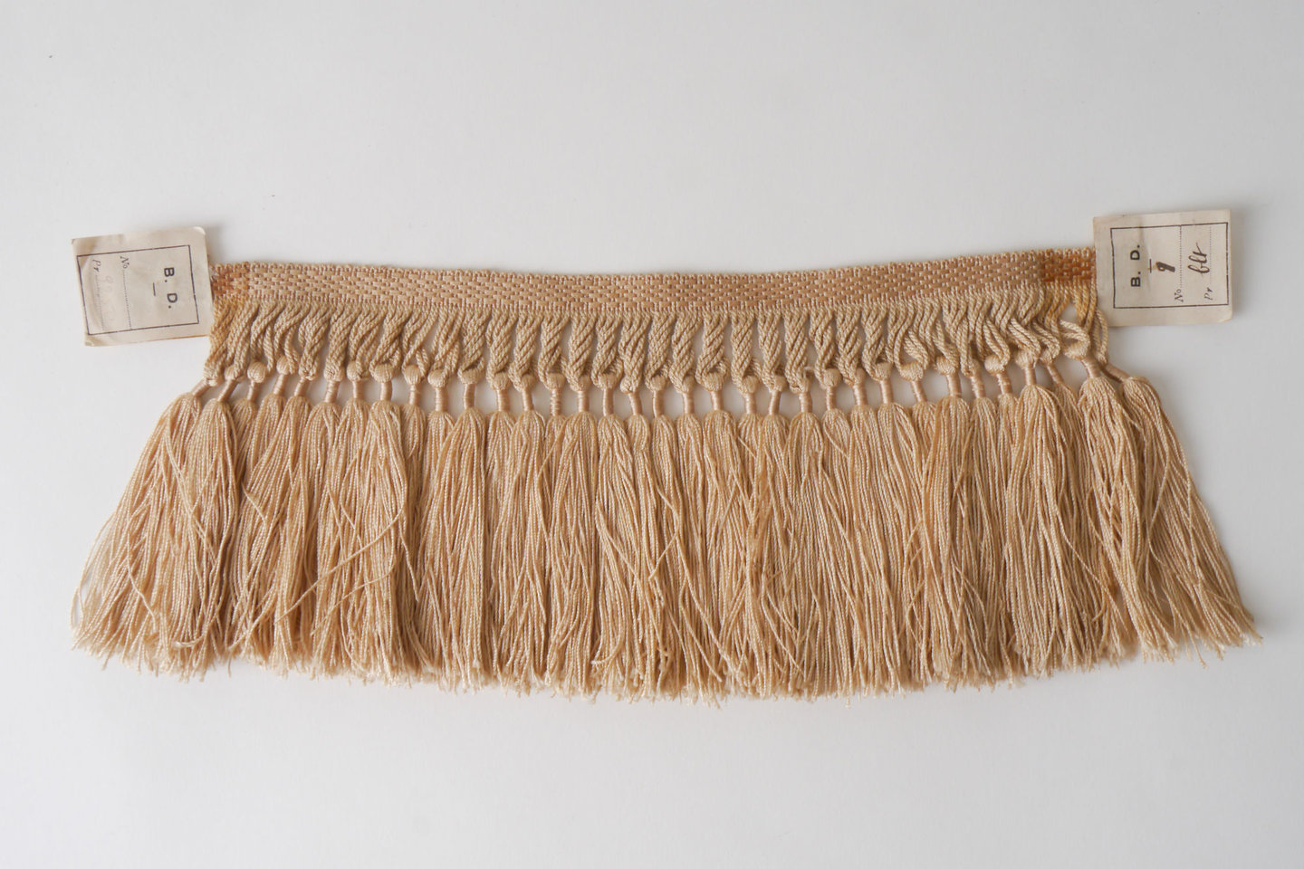 Frange als onderdeel voor het vervaardigen van passement